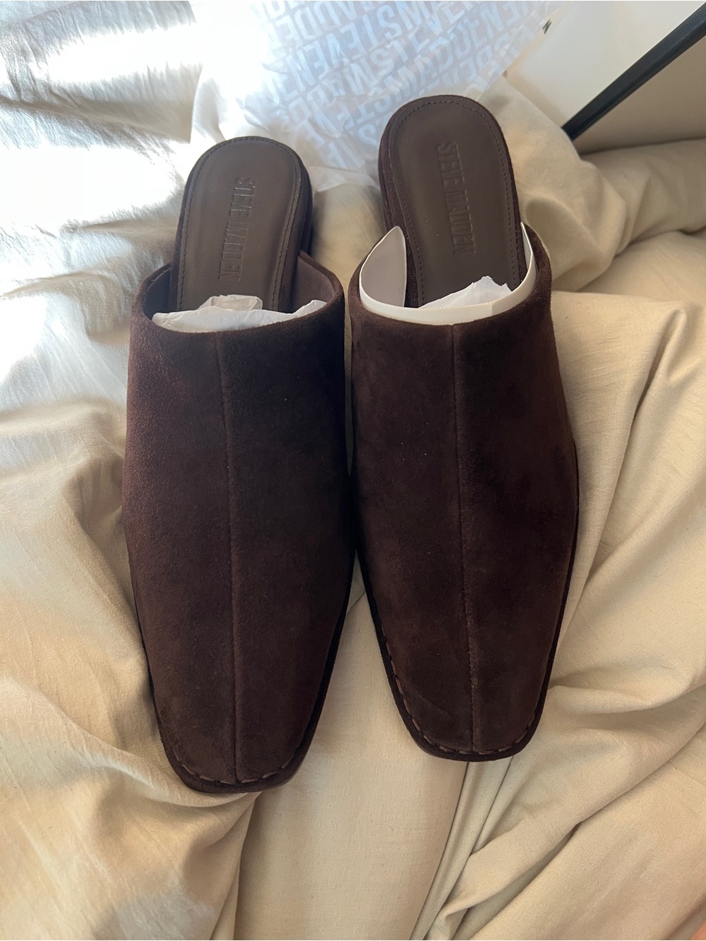 Steve Madden Dessa Suede Mules 8M - Picture 7 of 10